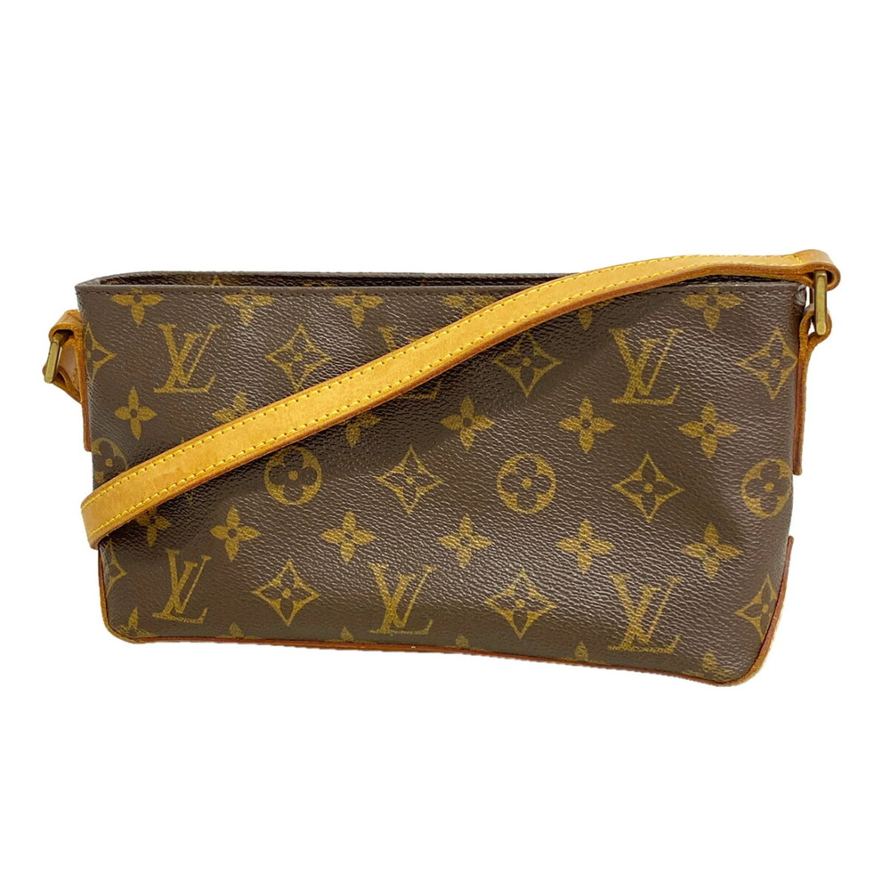 Louis Vuitton Monogram Trotteur Shoulder Bag M51240 Brown Women's